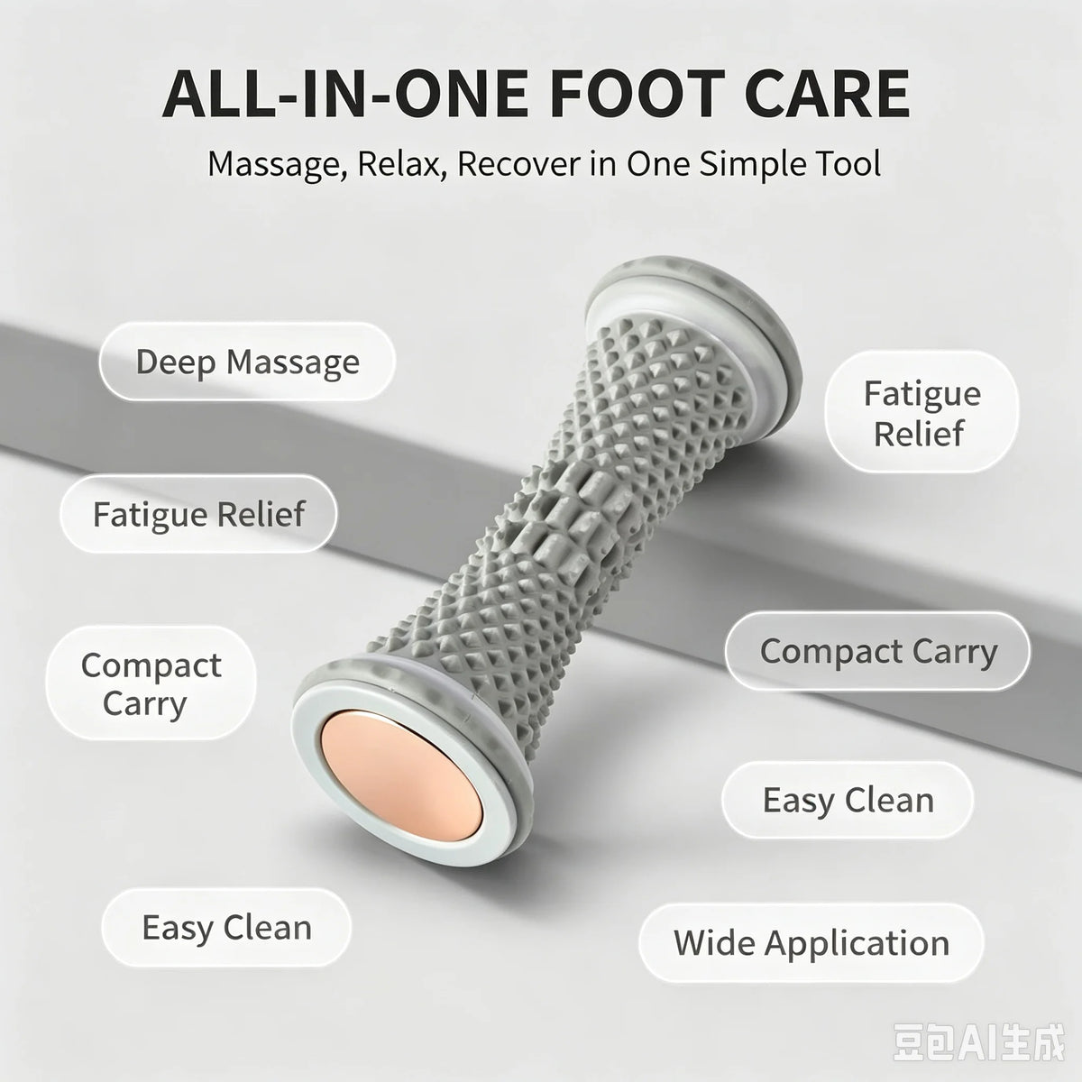 Plastic Manual Foot Roller Massage Ball