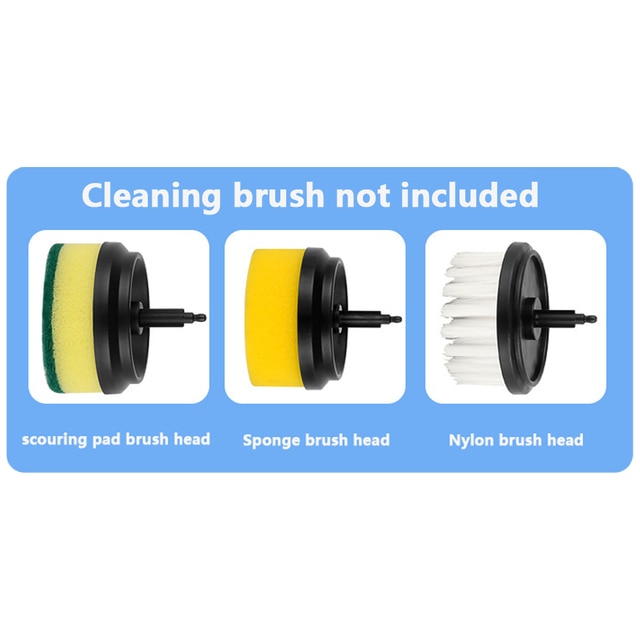 Electric Cleaning Brush with 3 Brush Heads