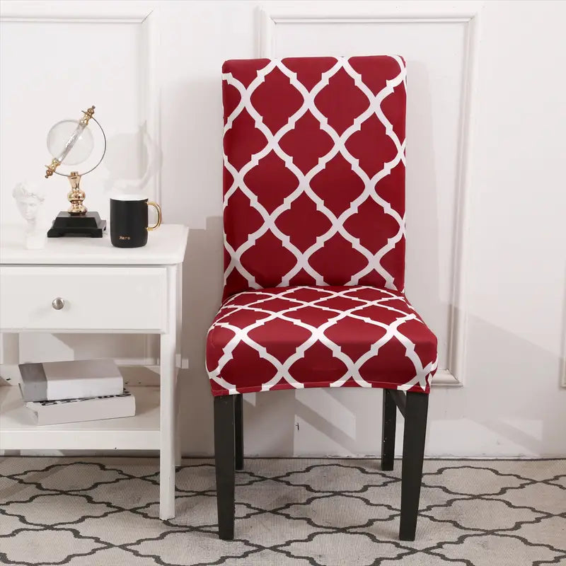 Geometric Spandex Chair Cover