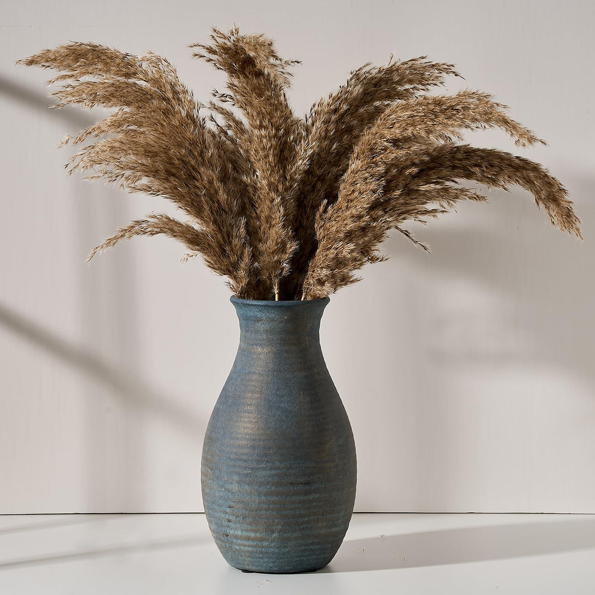 Vaseking 10.8 Inch Ceramic Rustic Antique Vase