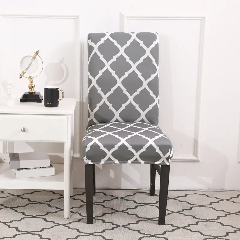 Geometric Spandex Chair Cover