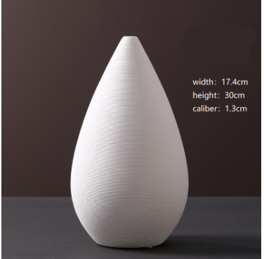 Minimalist White Ceramic Vase