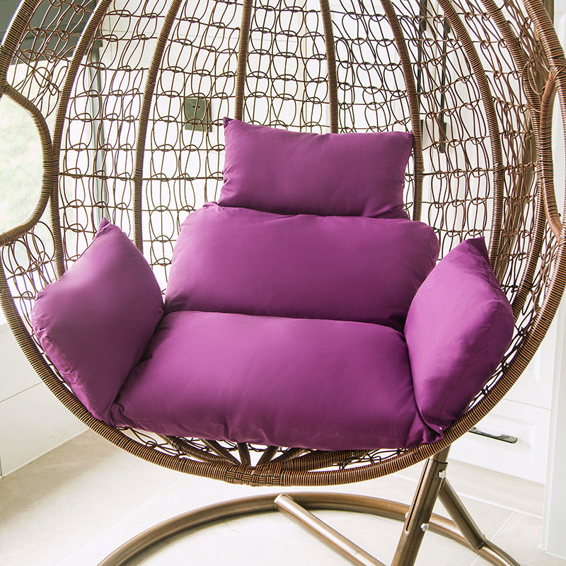 Large Solid Color Rattan Chair Cushion