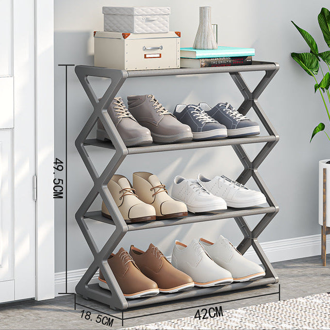 X-Type Multi-Functional Shoe Rack