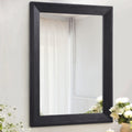 Rectangle Large Mirrors for Wall Black 28"x20"