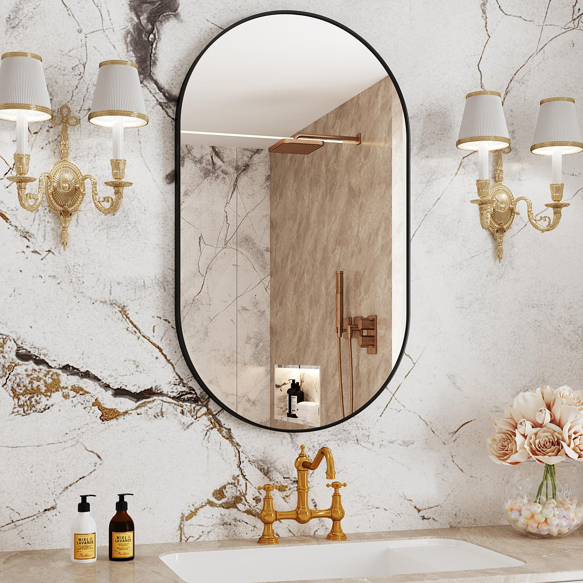 Oval Mirror 22x38