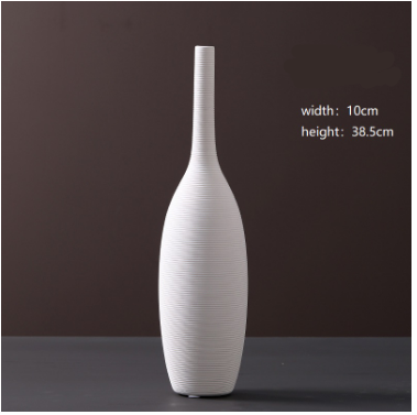 Minimalist White Ceramic Vase