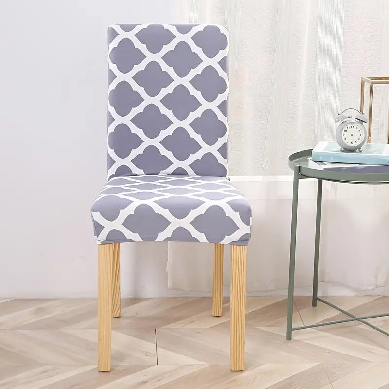 Geometric Spandex Chair Cover