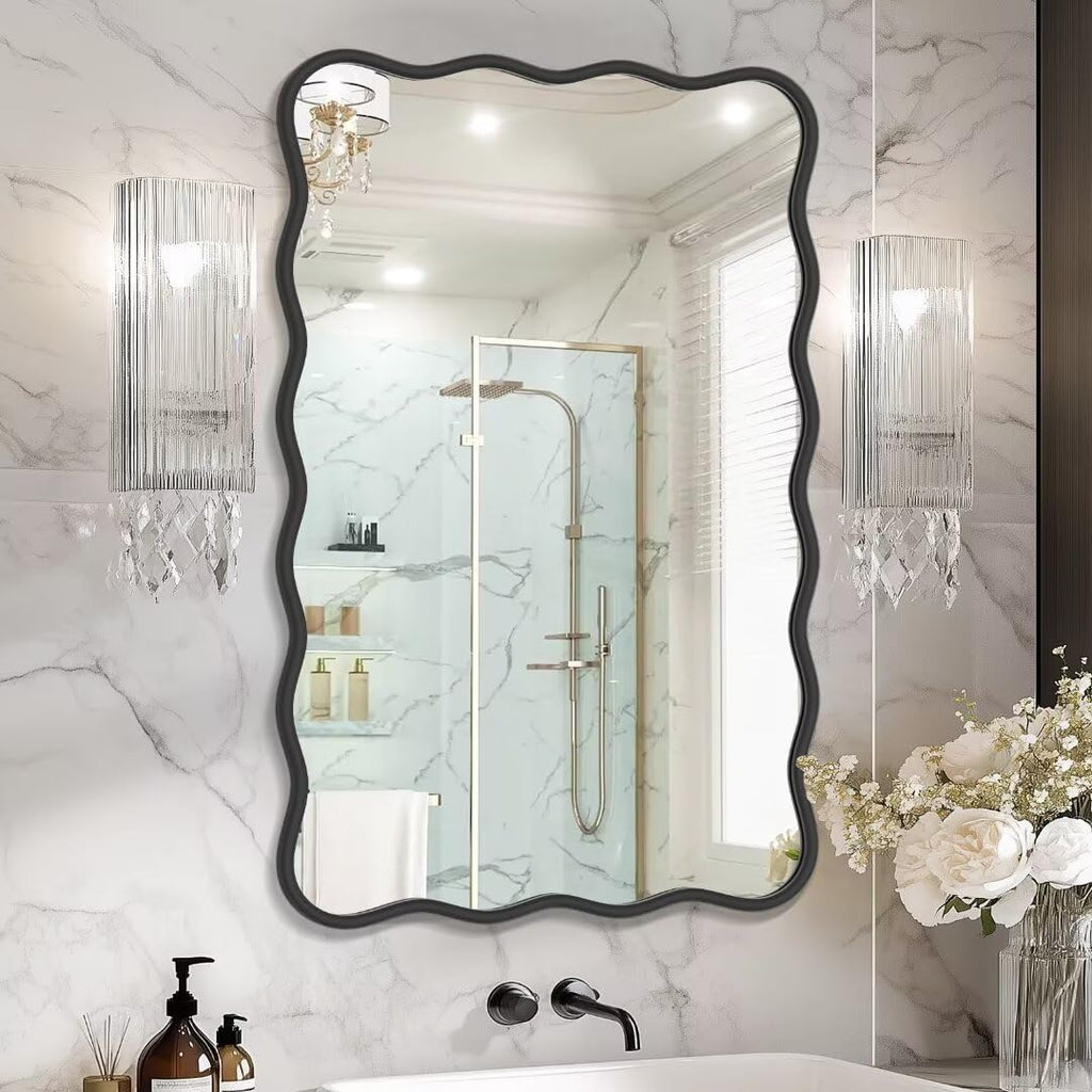 PROHOMEWARE 24x36" Black Bathroom Mirror