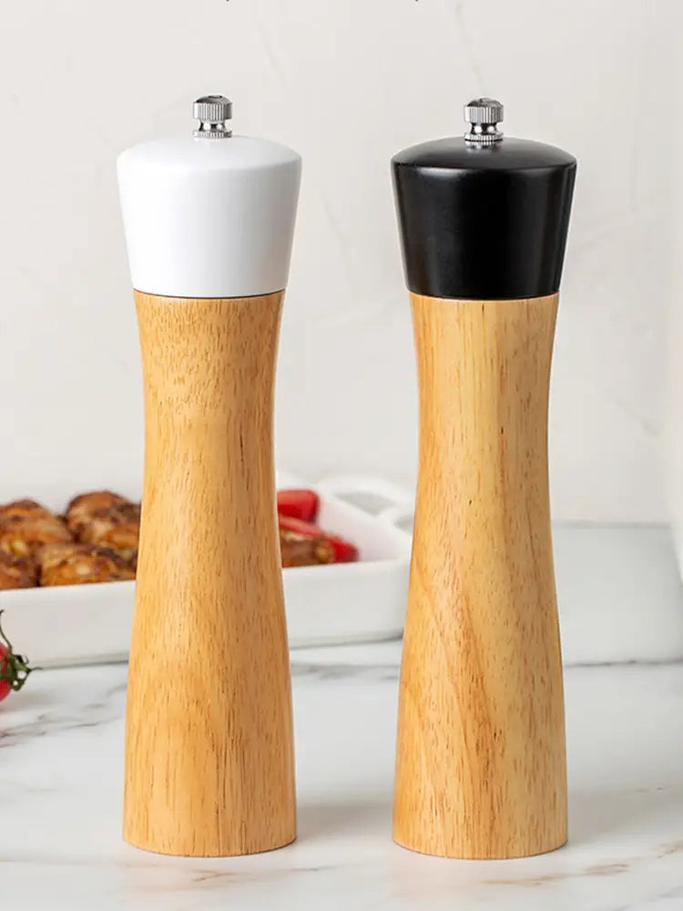 Elegant Wooden Salt and Pepper Grinder Set